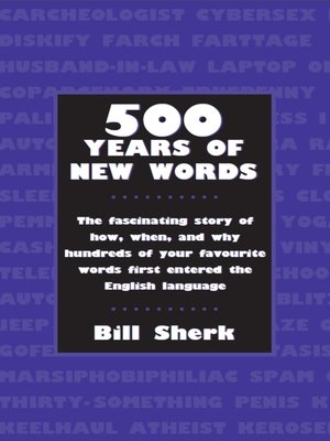 cover image of 500 Years of New Words